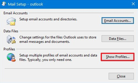 Outlook 2016 odstrániť profil