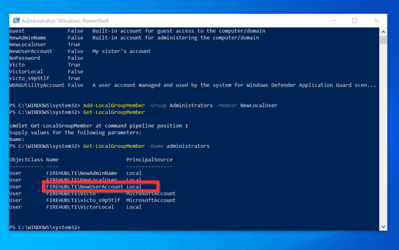 PowerShell을 사용하여 Windows 10에서 관리자 권한을 얻는 방법