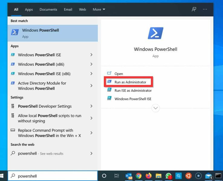 PowerShell을 사용하여 Windows 10에서 관리자 권한을 얻는 방법