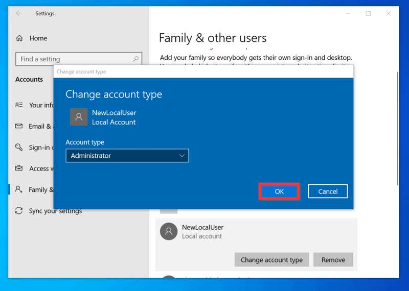 Windows 설정을 통해 Windows 10에서 관리자 권한을 얻는 방법