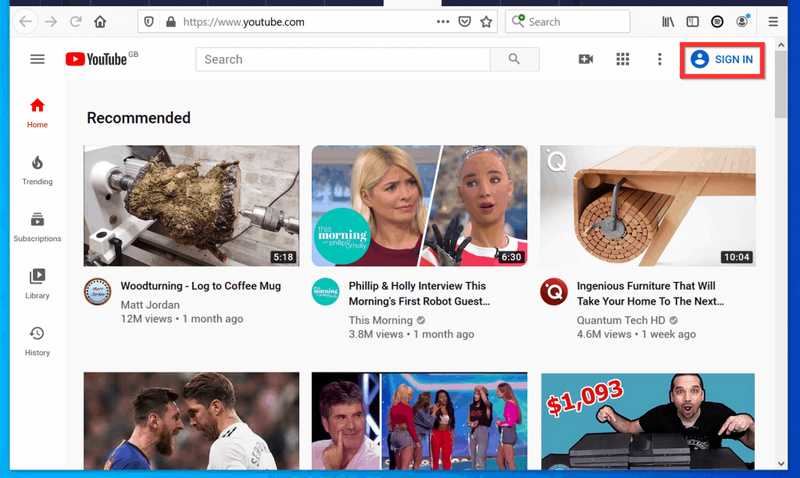 Slik slår du av begrenset modus på YouTube fra en PC