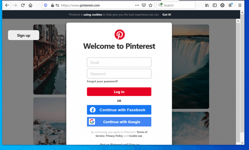 Com trobar persones a Pinterest des d'un ordinador (Pinterest.com)