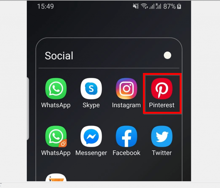 Com trobar persones a Pinterest des de l'aplicació per a Android