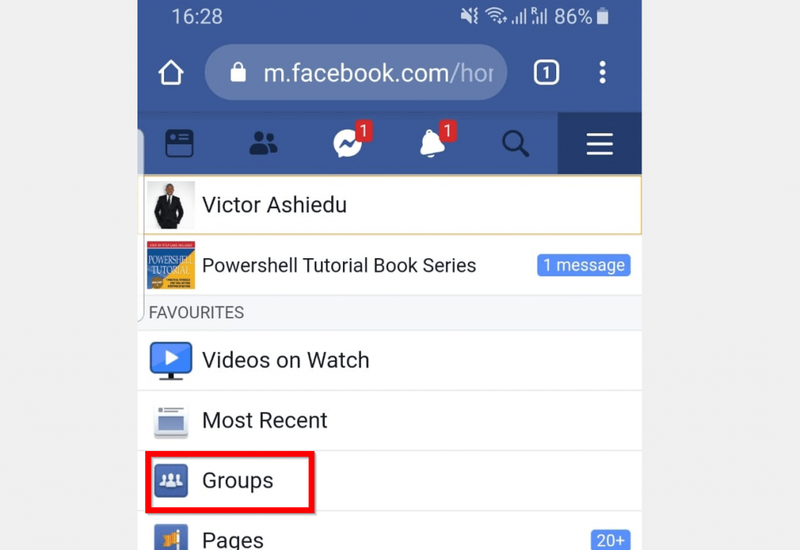 Ako vytvoriť skupinu na Facebooku z mobilného prehliadača