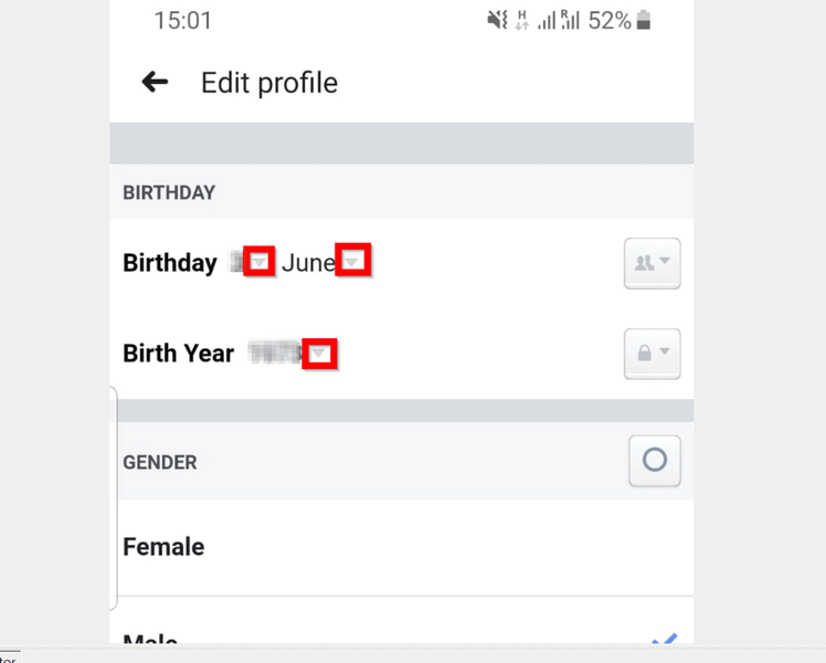 Kuinka muuttaa syntymäpäivää Facebookissa (mobiilisovelluksesta)