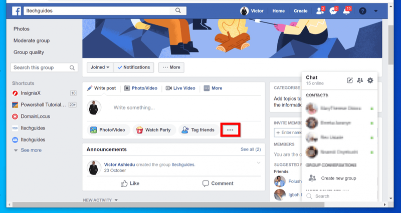 Com crear una enquesta al grup de Facebook des de l'aplicació Android