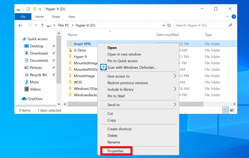 preluați proprietarul folderului Windows 10