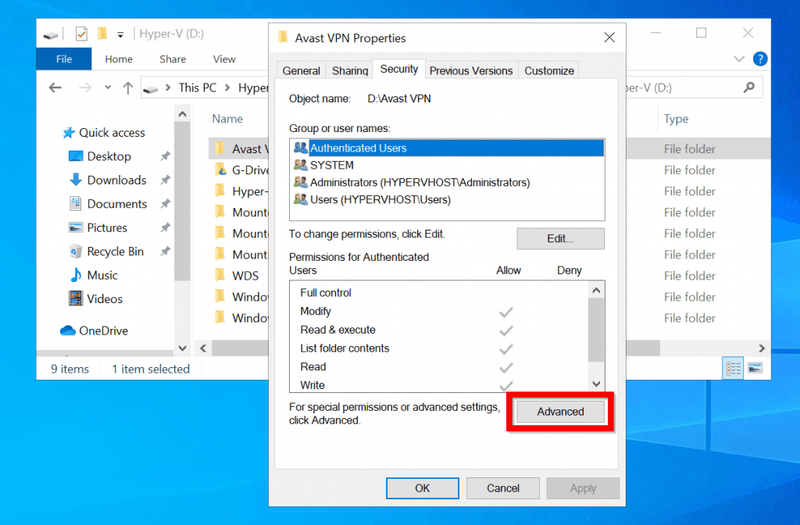 preluați proprietarul folderului Windows 10