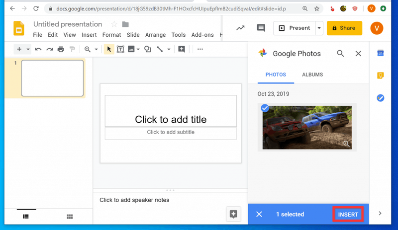 Vložte GIF z Fotiek Google
