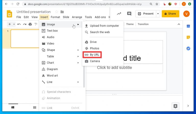 Vložte GIF do Prezentácií Google z adresy URL alebo fotoaparátu