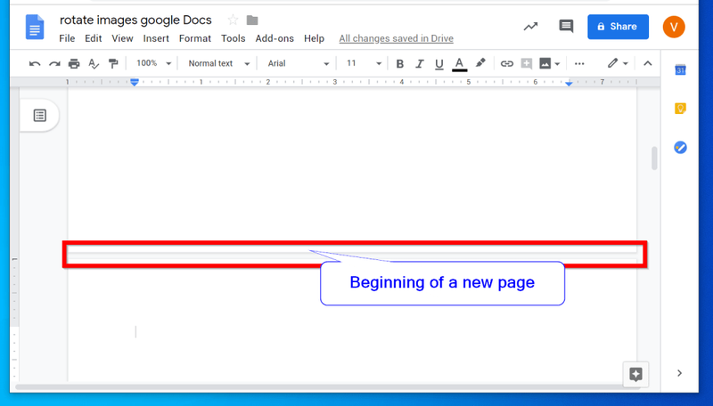 Com girar una imatge a Google Docs