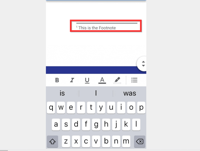 Kaip padaryti išnašas „Google“ dokumentuose iš „iPhone“.