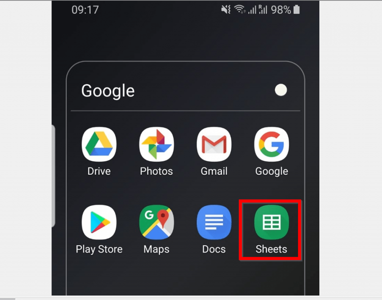 Comment masquer des colonnes dans Google Sheets à partir de l'application