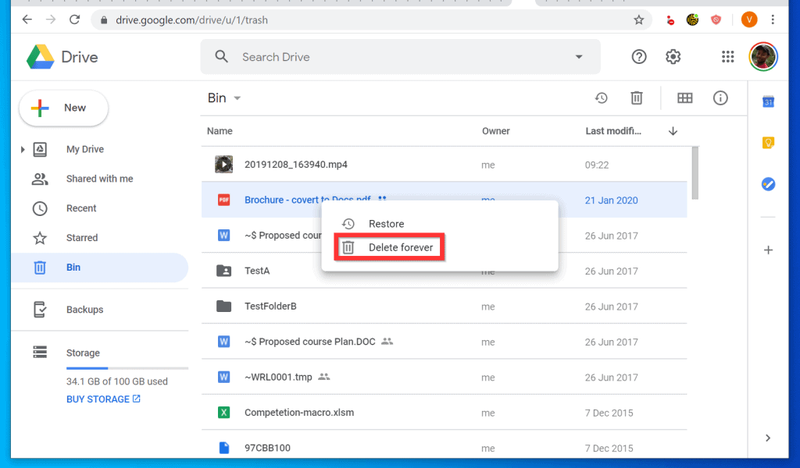 Ako odstrániť súbory z Disku Google z počítača
