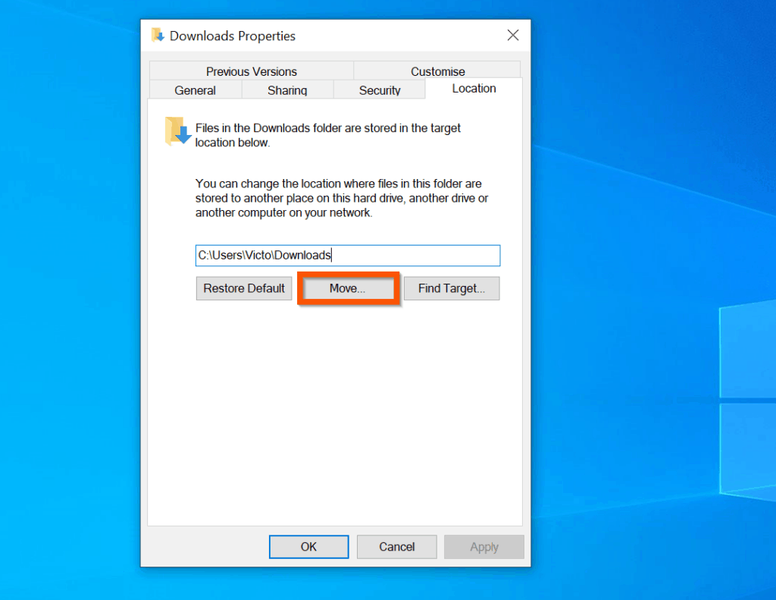 Comment changer l'emplacement de téléchargement sur Windows 10 pour tous les navigateurs