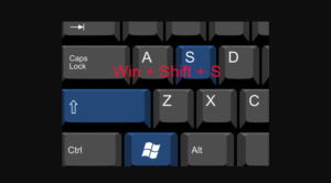 Klávesová skratka Win + Shift + S