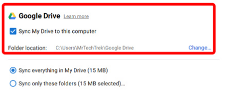 pridať disk Google do prehliadača súborov