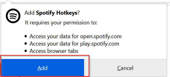 Spotify webbspelare