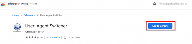 Spotify Web Player ett fel uppstod - Chrome User-Agent Switcher