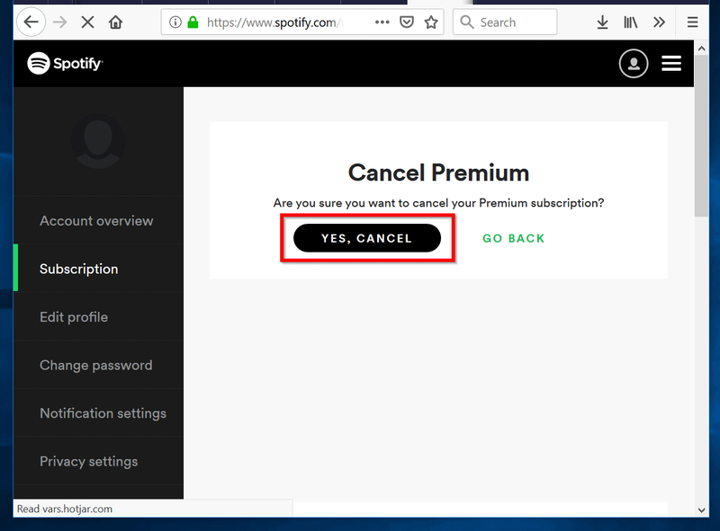 CONFERMA la cancellazione del premio spotify