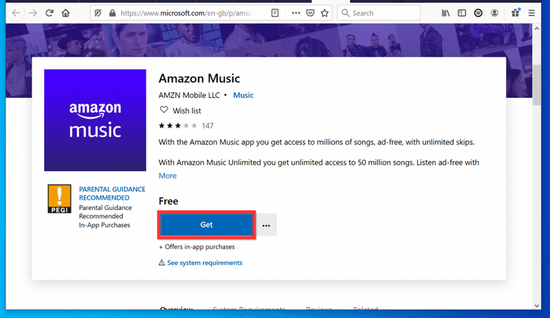 Ako sťahovať Amazon Music z Windows 10