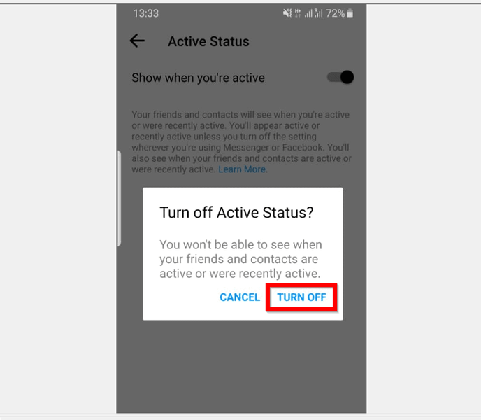 Comment être invisible sur l'application Facebook Messenger