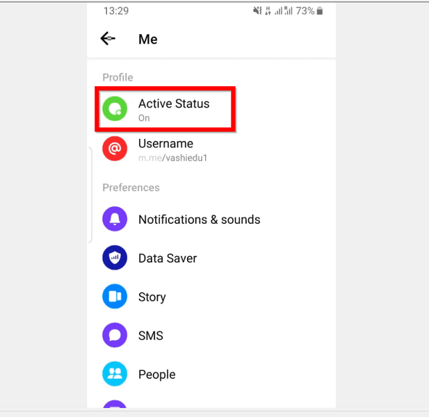 Comment être invisible sur l'application Facebook Messenger