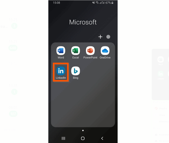 Com bloquejar algú a LinkedIn a Android