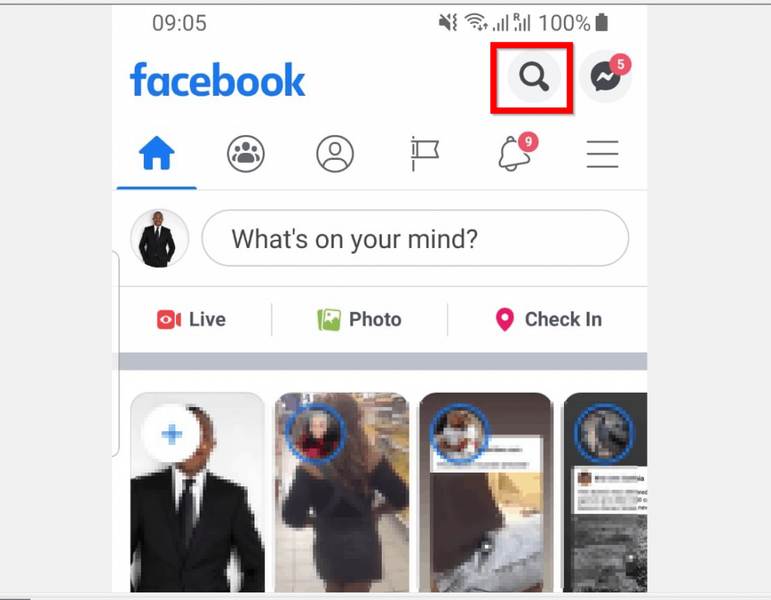 Com cercar publicacions de Facebook des de l'aplicació de Facebook