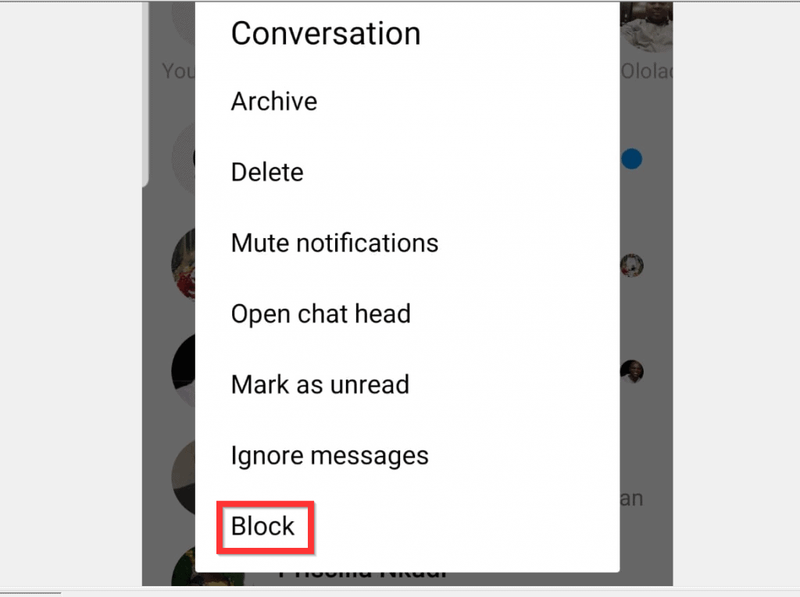 Kuidas blokeerida kedagi Facebook Messengeri rakenduses