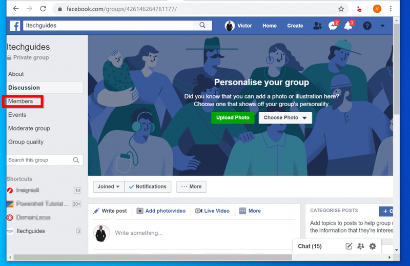 Ako odstrániť skupinu na Facebooku z počítača (Facebook.com)