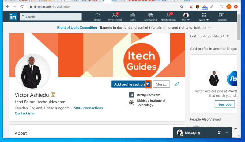 Com afegir currículum a LinkedIn des del vostre perfil