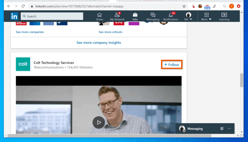 Com afegir interessos a LinkedIn: com afegir una empresa o escola als interessos