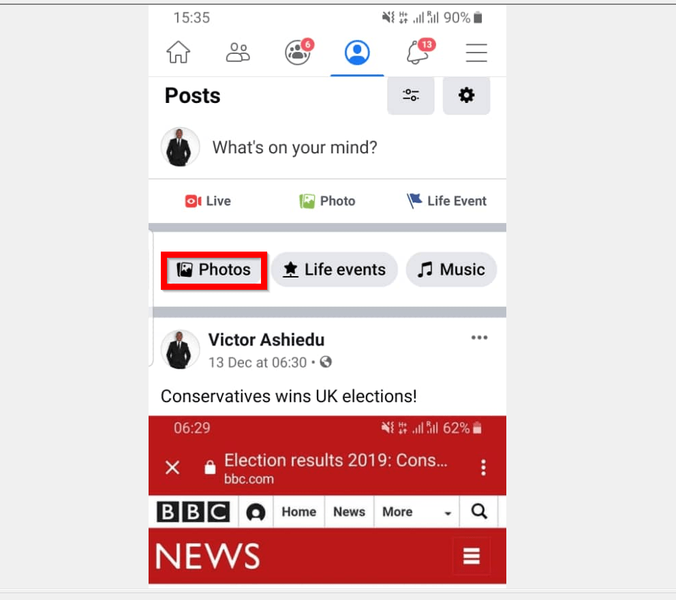 Ako skryť fotografie na Facebooku z aplikácie pre Android