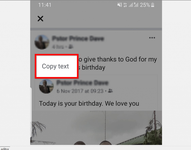 Comment copier et coller sur Facebook (depuis l'application mobile)