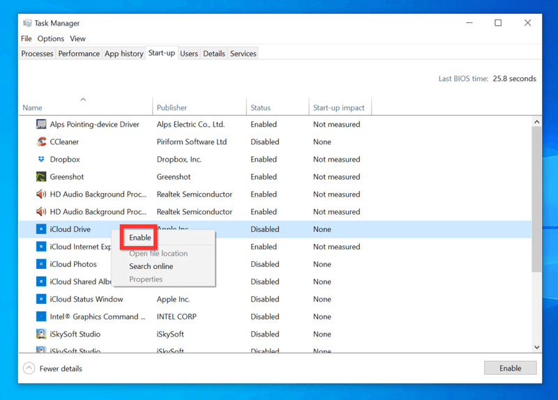 Programmi käivitamine Windows 10 käivitamisel tegumihalduriga