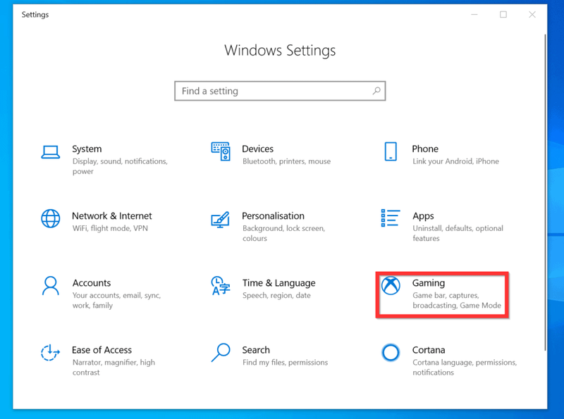 Per optimitzar Windows 10 per a jocs: activeu el mode de joc