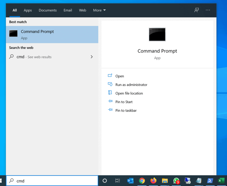 RAM controleren op Windows 10 met CMD of PowerShell - PC-geheugen controleren met opdrachtprompt