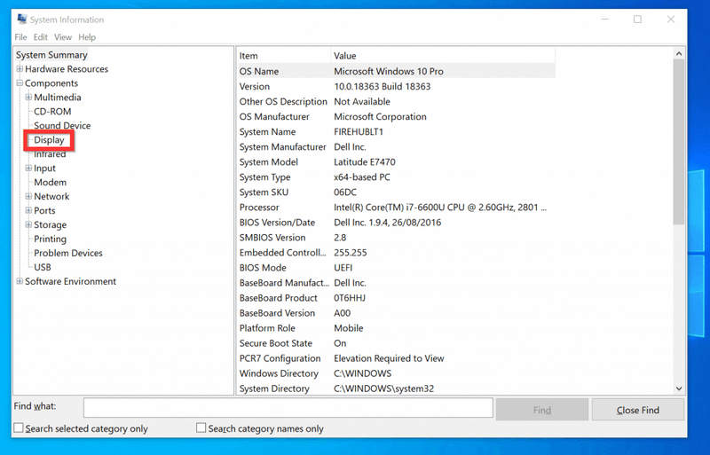 Slik sjekker du grafikkort på Windows 10 fra systeminformasjon