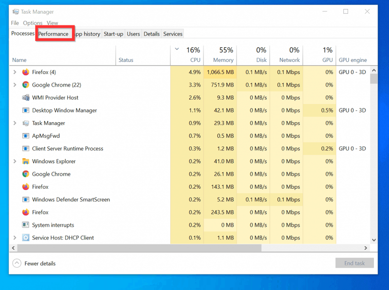 Slik sjekker du grafikkort på Windows 10 fra Task Manager