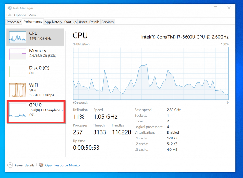 Slik sjekker du grafikkort på Windows 10 fra Task Manager