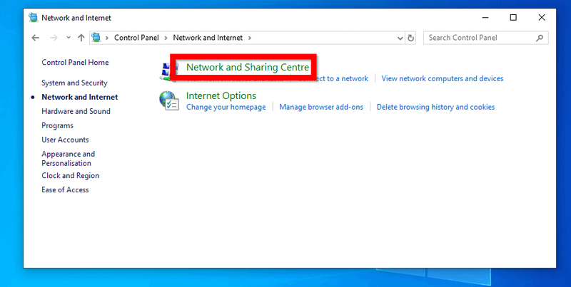 Kaip rasti IP adresą „Windows 10“ iš tinklo ir bendrinimo centro